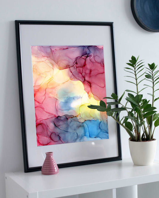 radiant eclipse | abstract art original