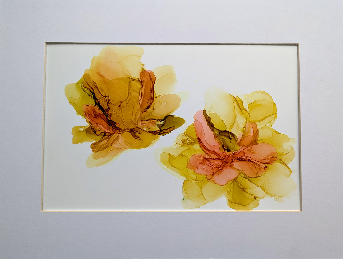 saffron blooms | abstract original art