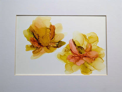 saffron blooms | abstract original art