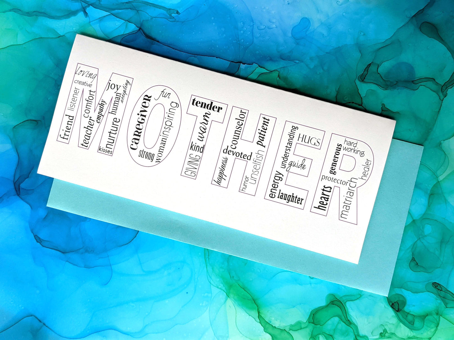 mother words greeting card