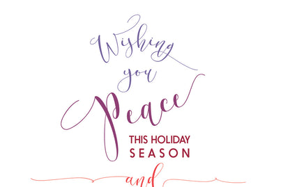 merry christmas greetings for friends | wishing you peace this holiday season and joy throughout the year holiday card