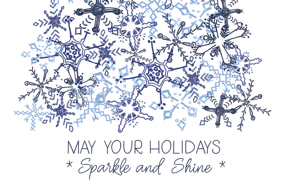 merry christmas greetings for friends | may your holidays sparkle and shine holiday card