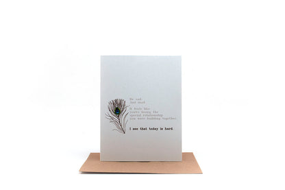 today is hard greeting card