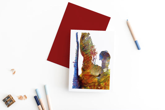 birth day greetings | abstract painting greeting card