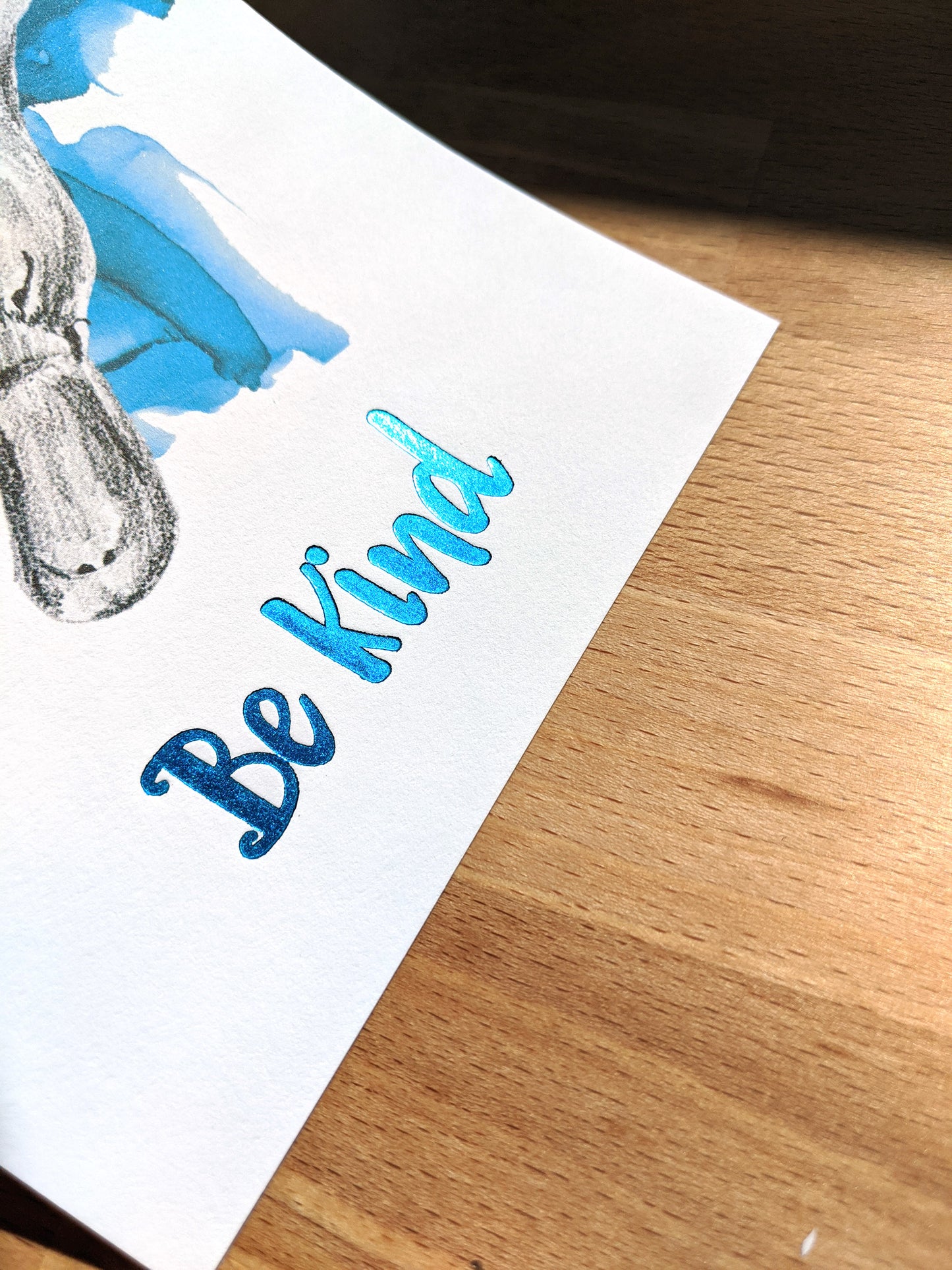 animal art print | be kind platypus