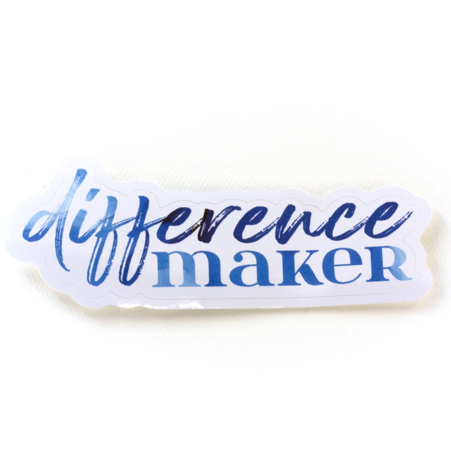 typography stickers | difference maker