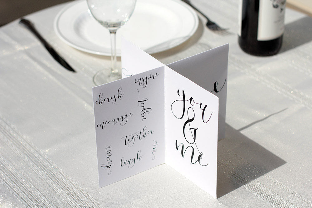 wedding centerpieces modern copperplate