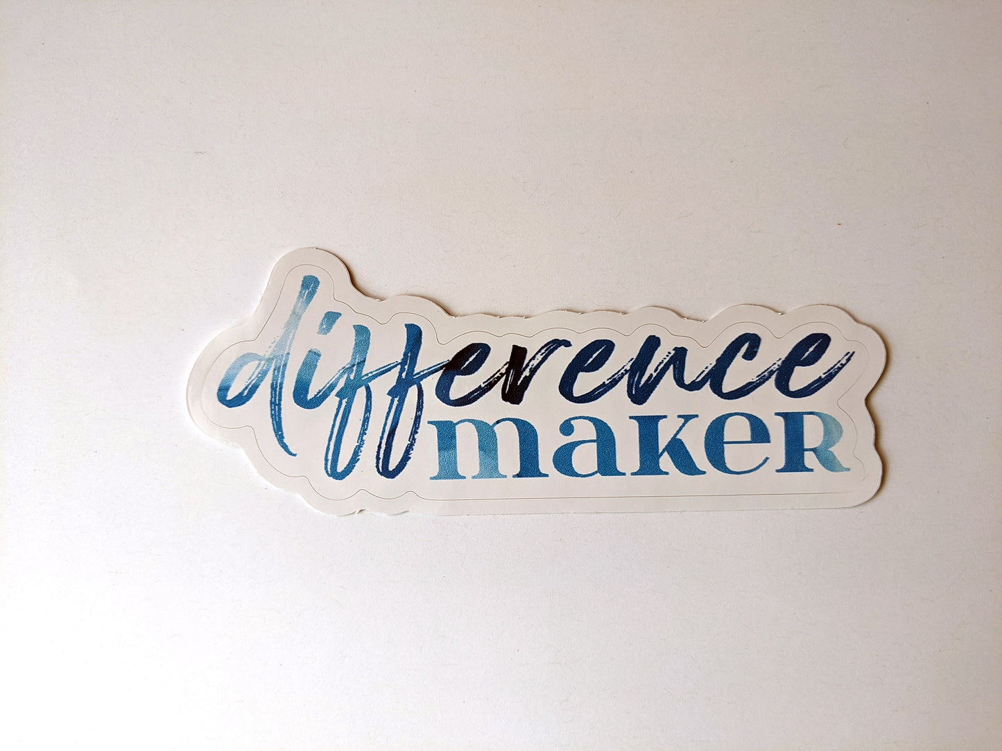 typography stickers | difference maker