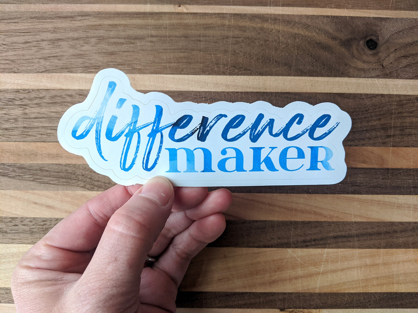 typography stickers | difference maker