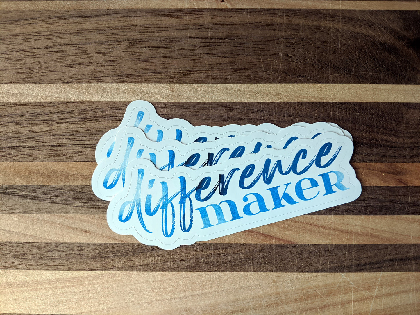 typography stickers | difference maker