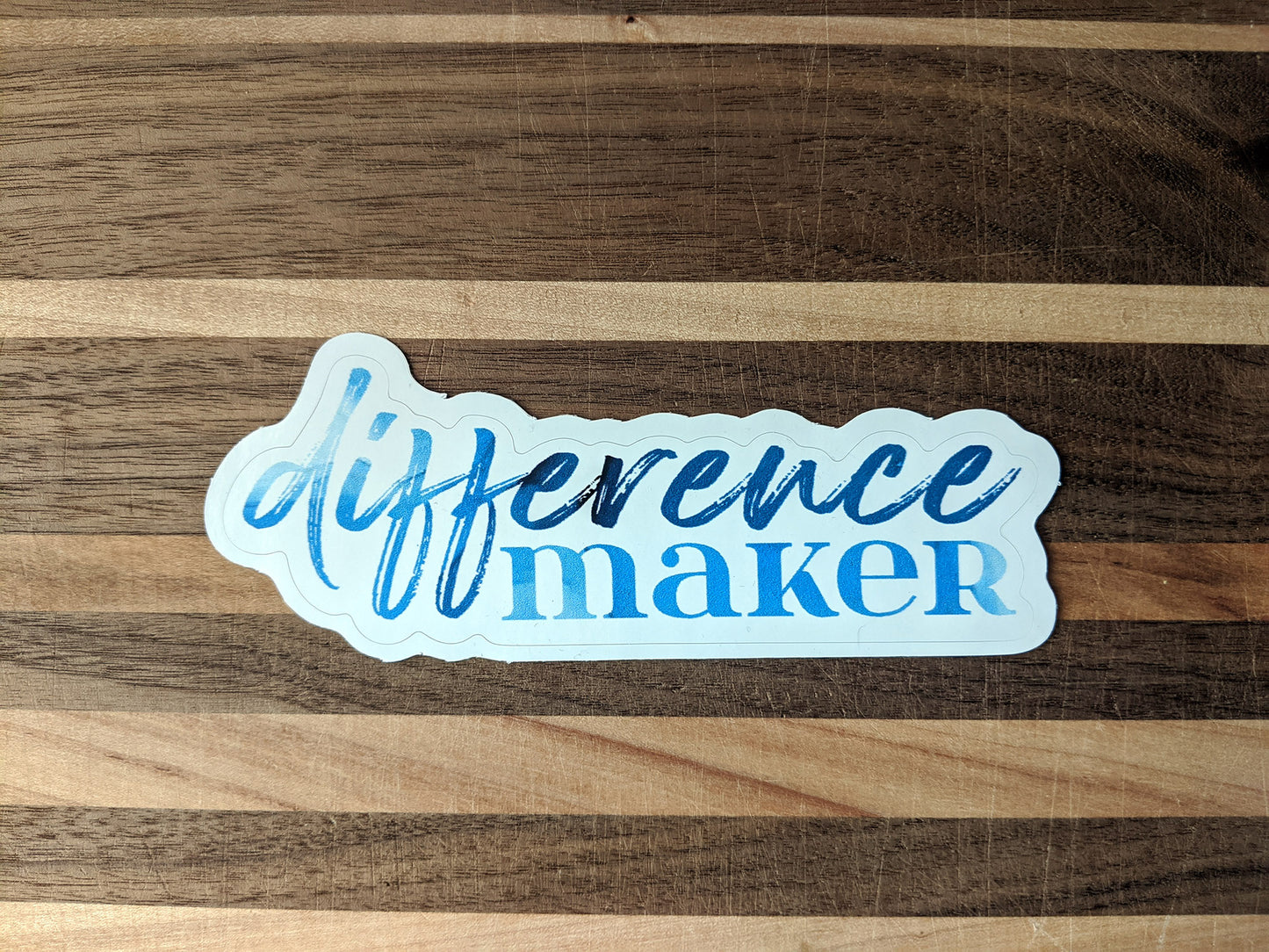 typography stickers | difference maker