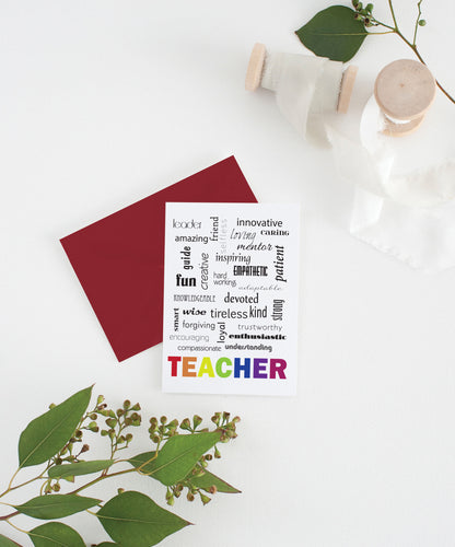 nice notes for teachers | thank you note for teacher appreciation week